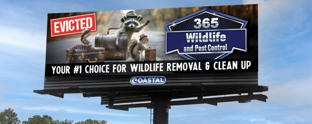 365 Wildlife and Pest Control Billboard in Myrtle Beach, SC